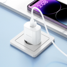 Borofone BA82A PD 25W White Fast Charger - Efficiency and Power