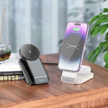 HOCO CQ3 3 in 1 Wireless Charger | MagSafe 15W Fast Charging