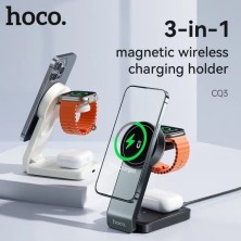 HOCO CQ3 3 in 1 Wireless Charger | MagSafe 15W Fast Charging