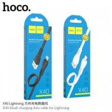Hoco X40 Noah Lightning Cable 1m – Fast Charging and High Resistance