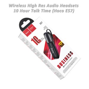 Auricular Bluetooth Hoco E57 – Conexión Estable y Batería de Larga Duración