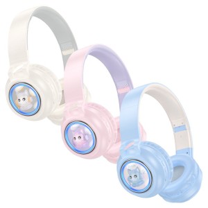 Hoco W50 Wireless Bluetooth Headphones with Headband, Children's Design, 12 Hours