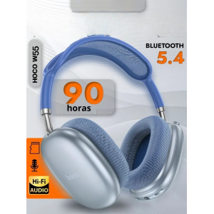 Audífonos Hoco W55 Max Bluetooth 5.4 | 90 Horas de Autonomía y Sonido Premium