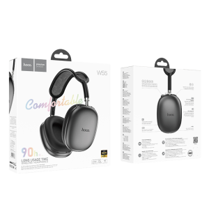 Audífonos Hoco W55 Max Bluetooth 5.4 | 90 Horas de Autonomía y Sonido Premium