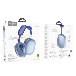 Audífonos Hoco W55 Max Bluetooth 5.4 | 90 Horas de Autonomía y Sonido Premium