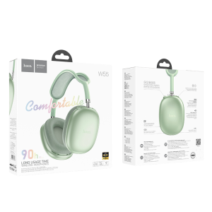 Audífonos Hoco W55 Max Bluetooth 5.4 | 90 Horas de Autonomía y Sonido Premium