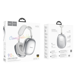 Audífonos Hoco W55 Max Bluetooth 5.4 | 90 Horas de Autonomía y Sonido Premium