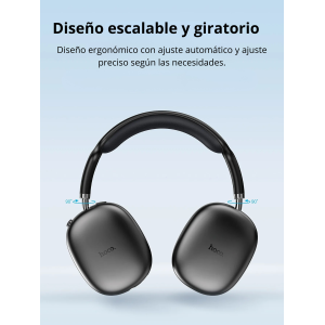 Audífonos Hoco W35 Air Bluetooth 5.3 | 45Hrs de Autonomía y Sonido Premium