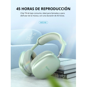 Audífonos Hoco W35 Air Bluetooth 5.3 | 45Hrs de Autonomía y Sonido Premium