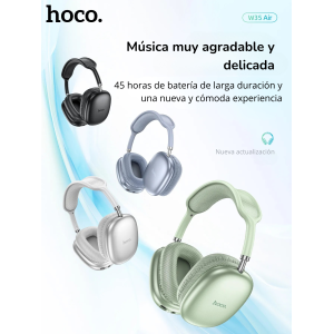 Audífonos Hoco W35 Air Bluetooth 5.3 | 45Hrs de Autonomía y Sonido Premium