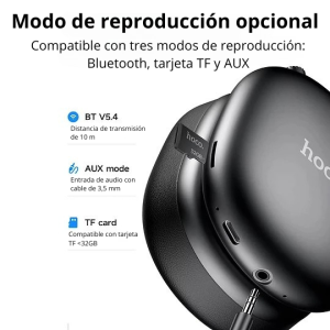 Audífonos Hoco W35 Max Joy | Bluetooth 5.3, 90H de Autonomía y Sonido HIFI