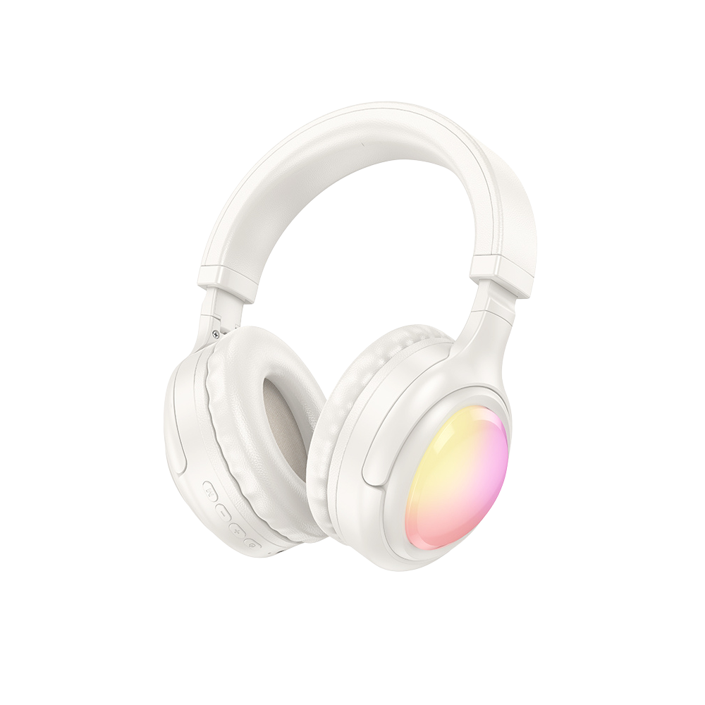 Hoco W48 Headphones | Bluetooth 5.3, 46H Playtime, and RGB Lighting