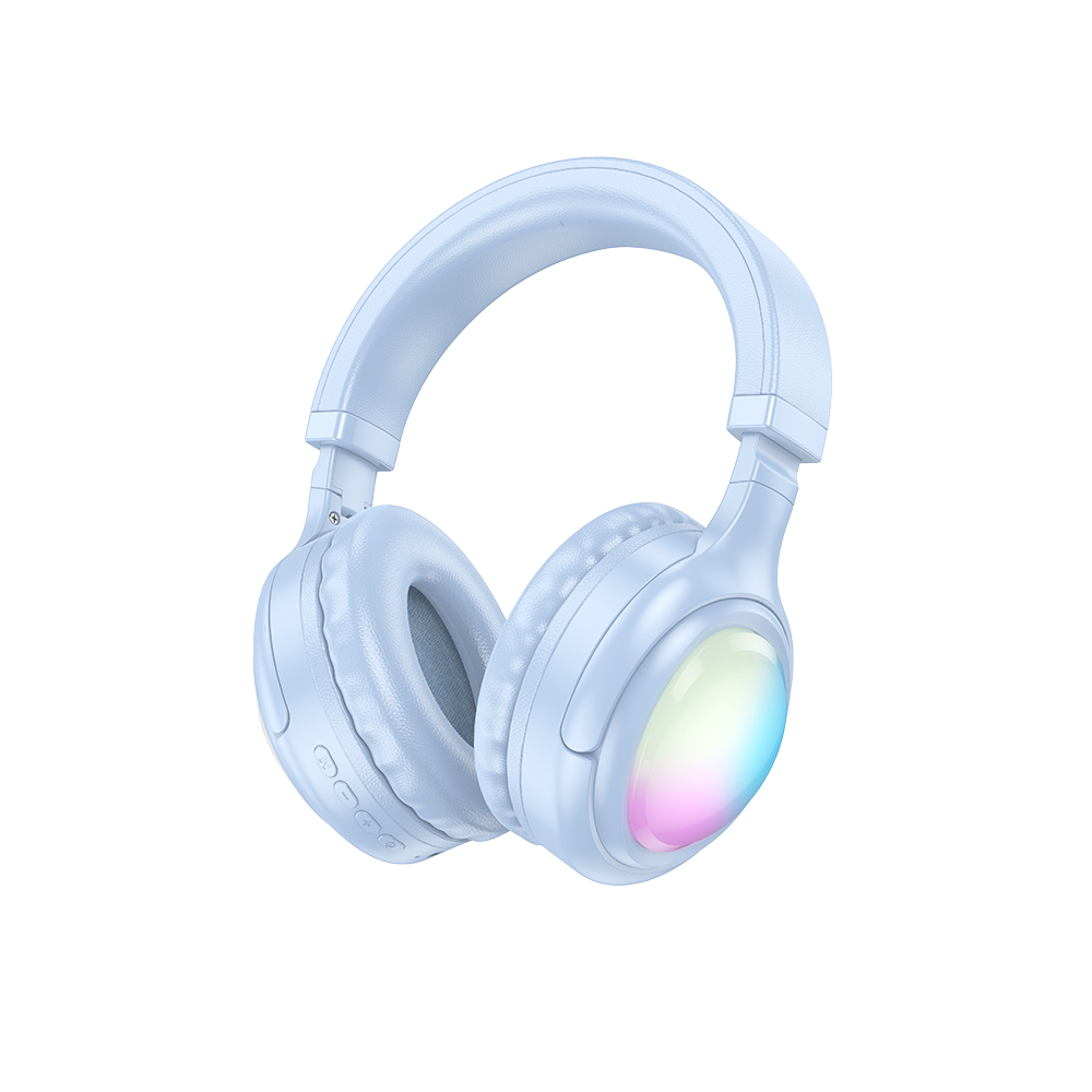 Hoco W48 Headphones | Bluetooth 5.3, 46H Playtime, and RGB Lighting