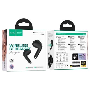 Hoco EQ1 TWS Bluetooth 5.3 Headphones – HD Sound and Long Battery Life 🔋