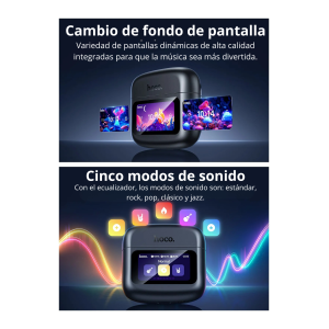 Audífonos TWS Hoco EQ14 Cool | Bluetooth 5.4, Pantalla LED y Sonido Premium
