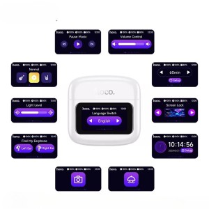 Hoco EQ14 Cool TWS Headphones | Bluetooth 5.4, LED Display, and Premium Sound