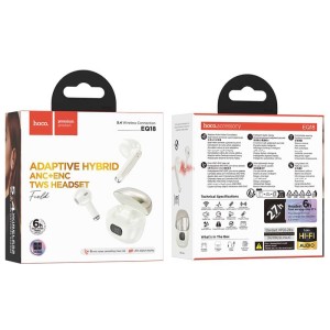 Hoco EQ18 Bluetooth Headphones – HiFi Sound, ANC+ENC, and Long Battery Life