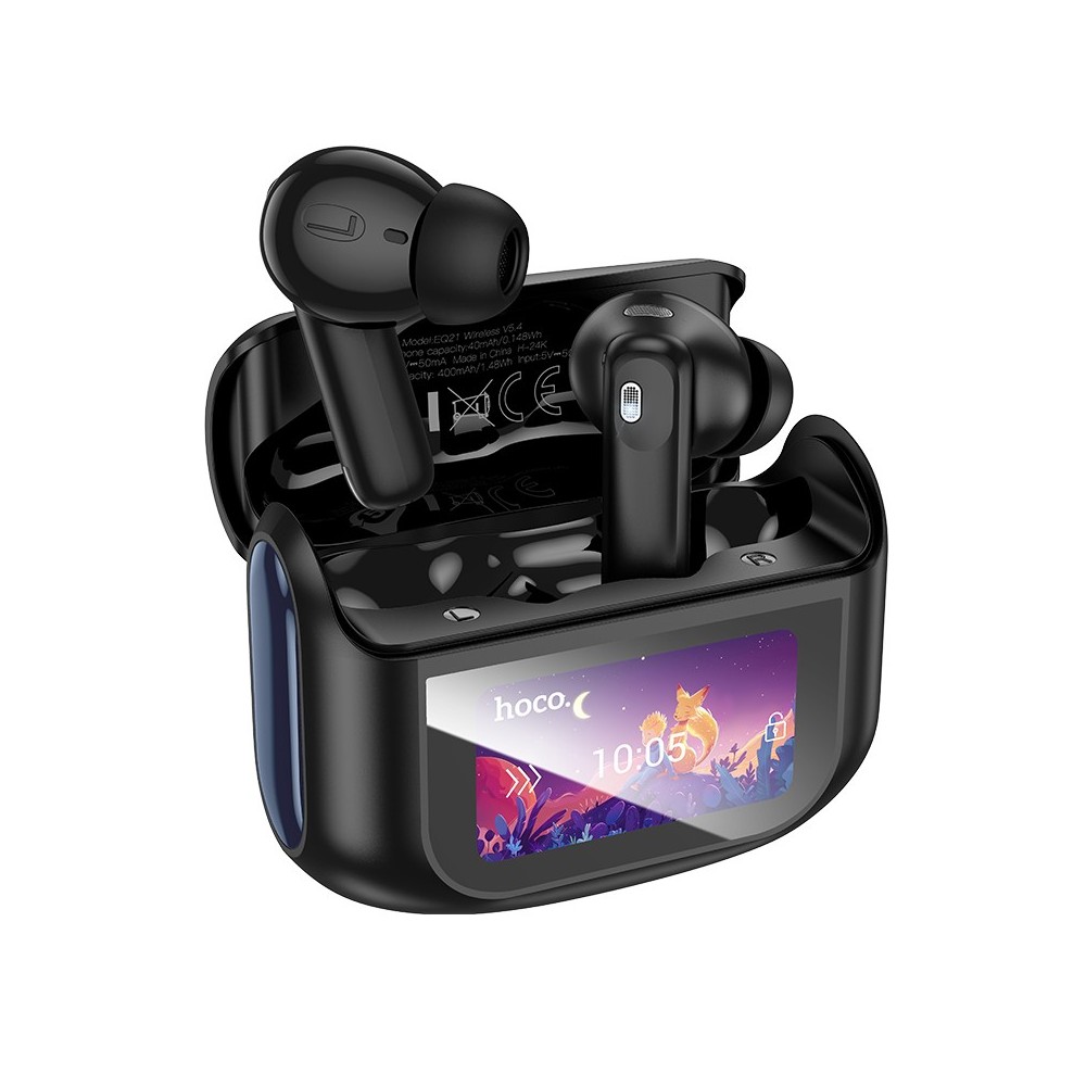 Hoco EQ21 Sandy | TWS Earbuds with ANC, ENC, and LED Display