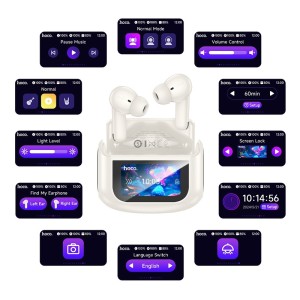Hoco EQ21 Sandy | TWS Earbuds with ANC, ENC, and LED Display