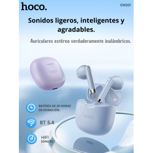 Hoco EW201 Wireless Headphones | Bluetooth 5.4, Premium Sound, and Touch Control