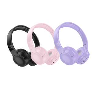 Audífonos Bluetooth Borofone BO32 | Sonido Inalámbrico 8H + AUX + TF