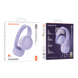 Audífonos Bluetooth Borofone BO32 | Sonido Inalámbrico 8H + AUX + TF