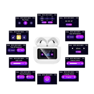 HOCO EW73 Bluetooth Headphones | Premium Sound + LED Touch Screen