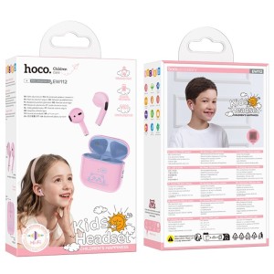 Audífonos Bluetooth Hoco EW112 para Niños | Divertidos y Seguros