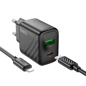 Cargador Rápido Hoco CS23A PD30W + Cable Lightning 1m