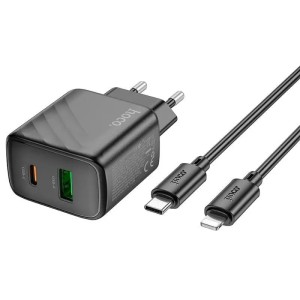 Cargador Rápido Hoco CS23A PD30W + Cable Lightning 1m