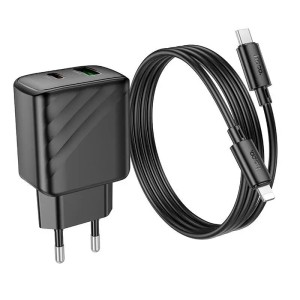 Cargador Rápido Hoco CS23A PD30W + Cable Lightning 1m