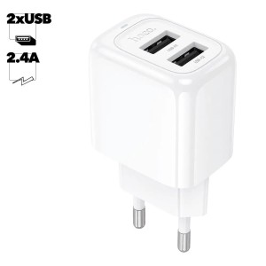 Hoco CS51A 12W Dual USB Charger | Compact and Safe