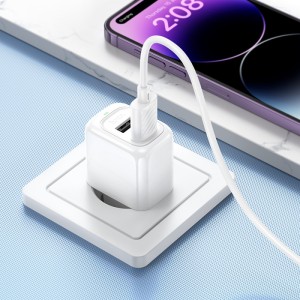 Hoco CS51A 2-USB Charger + Lightning Cable | Fast and Safe Charging
