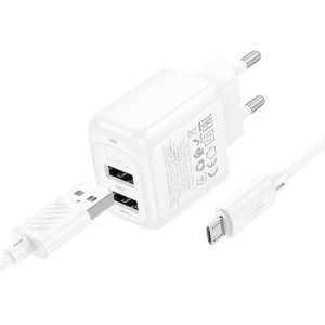 Hoco CS51A 2USB Charger + 12W MicroUSB Cable