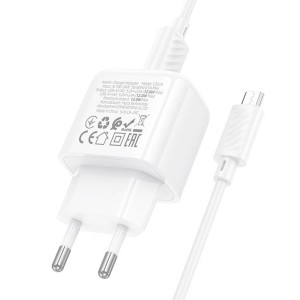 Hoco CS51A 2USB Charger + 12W MicroUSB Cable