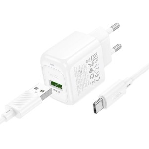 Cargador Hoco CS52A 18W con Cable Type-C | Rápido y Seguro