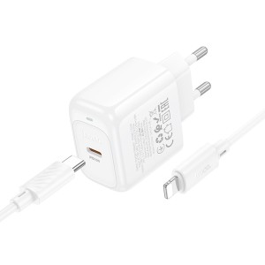 Hoco CS53A PD 25W Fast Charger + Lightning Cable | Compatible with iPhone