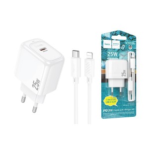 Cargador Tipo C con Cable Lightning Hoco CS53A PD25W