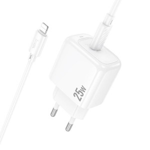 Hoco CS53A PD 25W Fast Charger + Lightning Cable | Compatible with iPhone