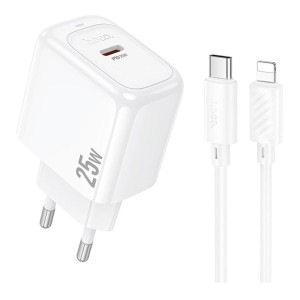 Hoco CS53A PD 25W Fast Charger + Lightning Cable | Compatible with iPhone