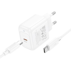 Hoco CS53A 25W Fast Charger + USB-C Cable | Compact and Efficient