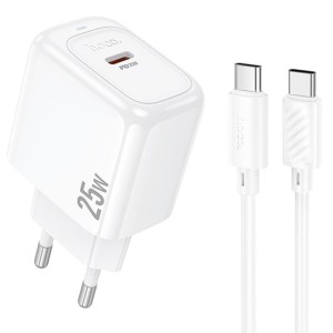 Hoco CS53A 25W Fast Charger + USB-C Cable | Compact and Efficient