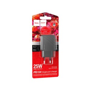 Cargador Hoco CS24A 25W USB-C | Adaptador de carga rápida sin cable