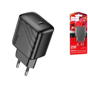 Cargador Hoco CS24A 25W USB-C | Adaptador de carga rápida sin cable