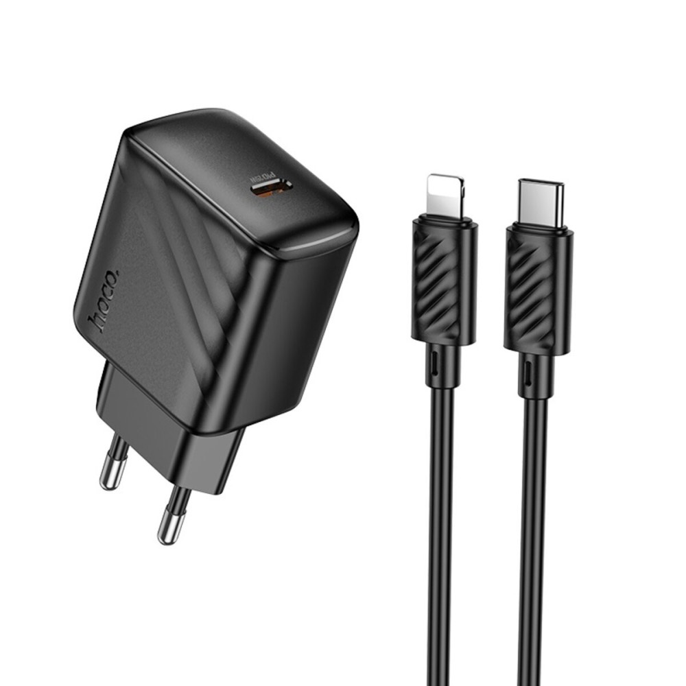 Hoco CS24A PD25W Type C Charger with Lightning Cable