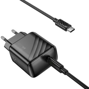 Hoco CS24A 25W Charger with Type-C Cable | Fast and Compact Charging