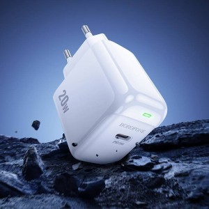 Cargador Borofone BAS43A 20W USB-C | Carga Rápida y Compacta