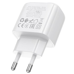 Cargador Borofone BAS43A 20W USB-C | Carga Rápida y Compacta