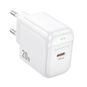 Cargador Borofone BAS43A 20W USB-C | Carga Rápida y Compacta