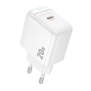 Cargador Borofone BAS43A 20W USB-C | Carga Rápida y Compacta